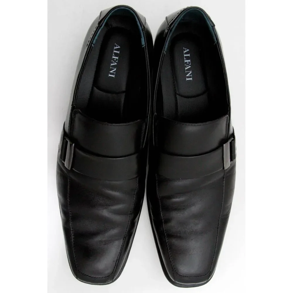 Alfani Clicker Black Dress Metal Bit Loafers 10 M